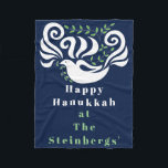 Chanukah Dove Stencil Fleece Blanket<br><div class="desc">Personalisieren Sie "Chanukah Dove Stencil" Fleece Blanket/Small Personalize, indem Sie Text löschen und Ihre eigene Nachricht hinzufügen. Wählen Sie Ihren bevorzugten Schriftart Stil, Größe und Farbe. Die Hintergrundfarbe kann geändert werden. Design kann auch zu Deckengrößen, mittel und groß, hinzugefügt werden. Größe: Fleece Blanket, 30"x40" Es ist schwer, sich selbst zu...</div>