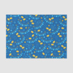 Chanukah Dreidel Banners Gelt Gift Blue Seidenpapier<br><div class="desc">Spaß Chanukah Gewebe Papier für Kinder oder Erwachsene Geschenk geben. Mix und Spiel mit unserer anderen Chanukah Geschenkpackung.</div>