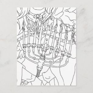 Chanukah Engel Postkarte