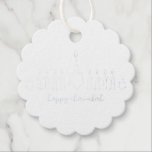 Chanukah Foil Favor Tags<br><div class="desc">Chanukah verdient etwas mehr - etwas Besonderes! Dieses Design zeichnet sich durch eine wunderschöne,  vereinfachende,  minimalistische Ästhetik mit moderner Touch und einem zarten Flair aus. Celebrate Chanukah mit koordinierender Dekoration und Geschenkartikel. Machen Sie dieses Jahr ein Chanukah zu erinnern!</div>