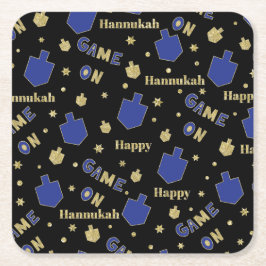 Chanukah Game On Dreidels Rechteckiger Pappuntersetzer