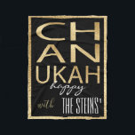 Chanukah Gold Fleece Blanket<br><div class="desc">Individualisieren Sie "Chanukah Gold" Fleece Blanket/SmallDesign Elemente können verschoben und vergrößert werden. Personalisieren Sie diese, indem Sie Text löschen, "glücklich, mit, The Steins'" und Ihre eigene Nachricht hinzufügen. Wählen Sie Ihren bevorzugten Schriftart Stil, Größe und Farbe. Die Hintergrundfarbe kann geändert werden. Design kann auch zu Deckengrößen, mittel und groß, hinzugefügt...</div>