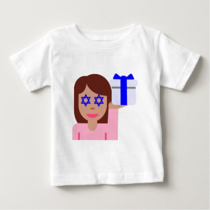 Chanukah Haar gedreht Emoji Baby T-shirt