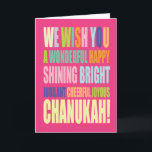Chanukah/Hannukah Gruß Feiertagskarte<br><div class="desc">Fertigen Sie besonders an und personifizieren Sie Chanukah Gruß-Karte</div>