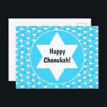 Chanukah Jelly Doughnut Jewish Stars Schneeflocken Feiertagspostkarte<br><div class="desc">Dieses Band macht eine schöne Ergänzung zu Ihrer Chanukah Geschenkverpackung. Oder verwenden Sie es mit Vollfarbpapier als Kontrast. Passende Geschenktaschen,  Geschenkschachteln und Packpapier sind erhältlich.</div>
