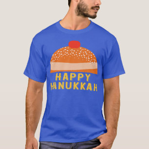 Chanukah Jewish Holiday Sufganiyah Sprichwort Happ T-Shirt