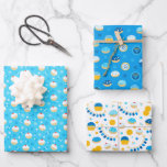 Chanukah Mixed Set Jelly Doughnut Patterns Geschenkpapier Set<br><div class="desc">Manchmal haben Sie nur ein paar Artikel für Chanukah zu packen, und Sie will nicht, eine große Rolle von Chanukah Packpapier zu kaufen, die wird in Ihrem Schrank für Jahre bleiben. Diese Auswahl von drei Chanukah Packpapier Blätter ist perfekt für die Verpackung ein paar Geschenke. Drei separate Blätter Packpapier für...</div>