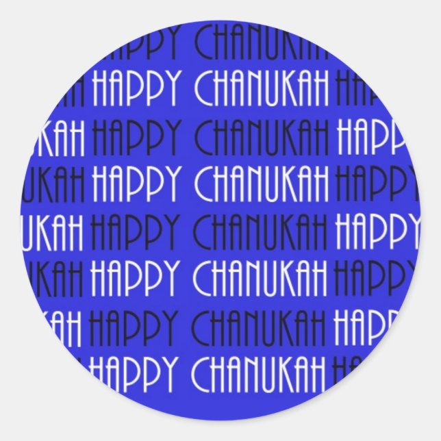 Chanukah oh Chanukah Stickers (Vorderseite)
