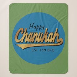 Chanukah Retro Sherpa Hanukkah Blanket/Mittel Sherpadecke