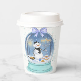 Chanukah Snow Globe Pappbecher