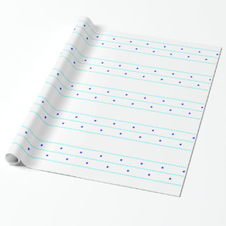 Chanukah Stern-Linie Blau Geschenkpapier