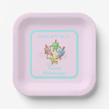 Chanukah tanzende dreifache Papierplatte
