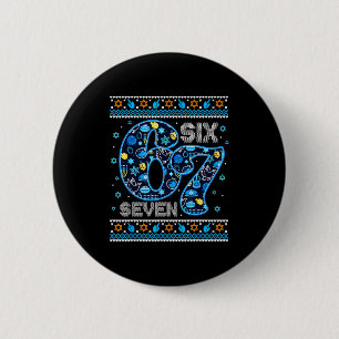 Chanukka 67 Festlicher Dreidel-Hässlicher Pullover Button