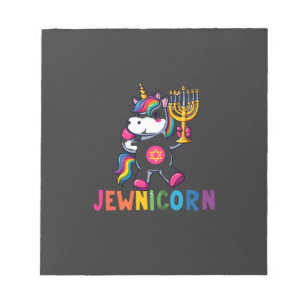 Chanukka Dabbing Einhorn Jewnicorn Chanukah jüdisc Notizblock