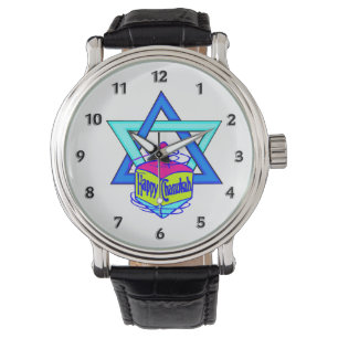 Chanukka-Davidsstern Armbanduhr
