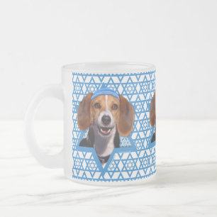 Chanukka-Davidsstern - Beagle Mattglastasse
