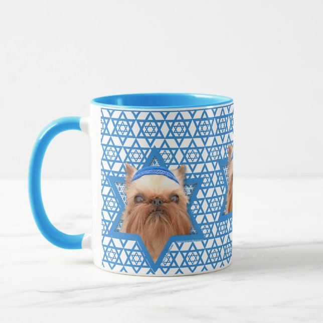 Chanukka-Davidsstern - Brüssel Griffon Tasse (Links)