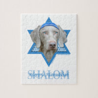 Chanukka-Davidsstern - Weimaraner