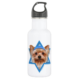Chanukka-Davidsstern - Yorkshire Terrier Trinkflasche