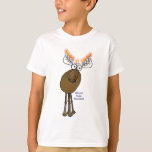 Chanukka-Elche! T-Shirt<br><div class="desc">Dieser kleine Cartoonelch Menorah wünscht Ihnen ein Moosed glückliches Chanukka!</div>