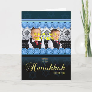 Chanukka-Fotogrußkarte Feiertagskarte