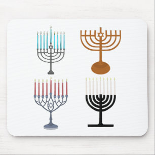 Chanukka Judentum Jude Religion Mousepad