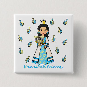 Chanukka-Prinzessin Blank Button