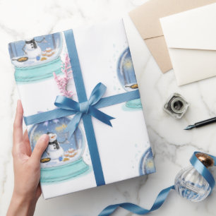 Chanukka-Schneekugel Geschenkpapier