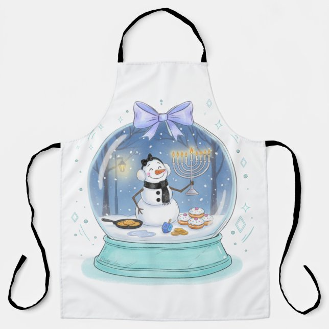 Chanukka-Schneekugel Schürze (Vorderseite)