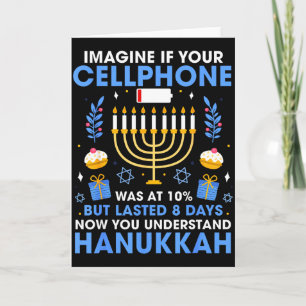 Chanukka Stell Dir Dein Handy Chanukka Jude Männer Karte