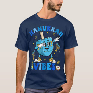 Chanukka-Stimmung Lustiger Dreidel Dabbing Menora T-Shirt