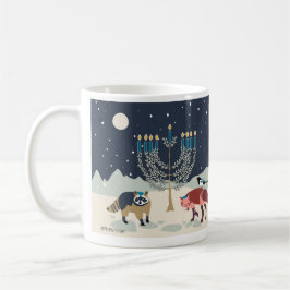 Chanukka-Tiere Menorah Wüste Kaffeetasse