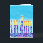 Chanukkah Grüße Feiertagskarte<br><div class="desc">Eine festliche und warme chanukkah Karte passend für jedes.</div>