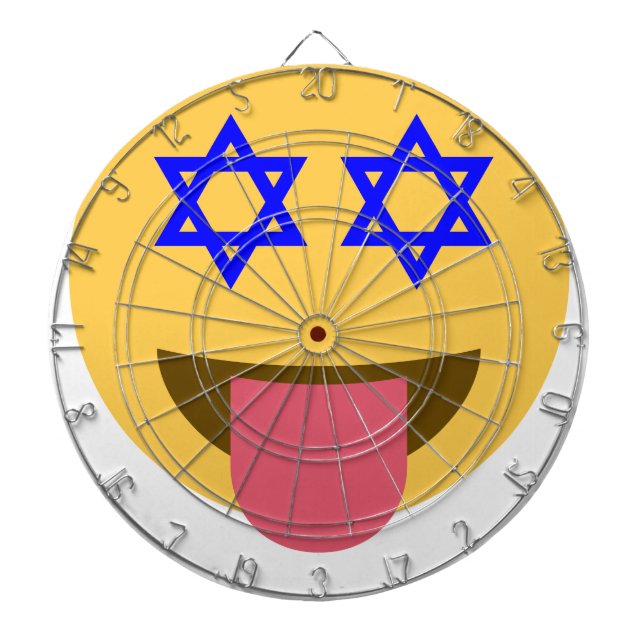 chanukkah hanukkka emoji dartscheibe (vorne)