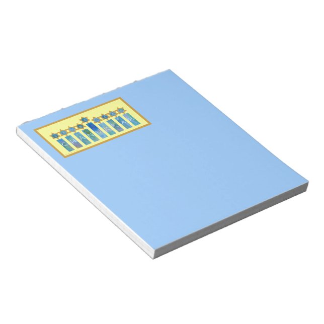 Chanukkah Notepad Notizblock (angewinkelt)