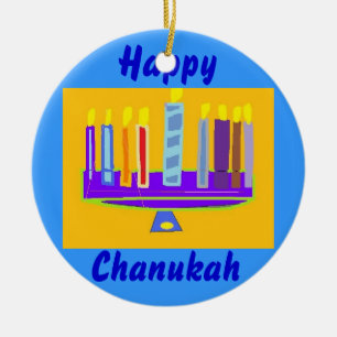 CHANUKKAH-SCHMUCK - JUDAISCHE GESCHENKE & BEDARFSA KERAMIKORNAMENT