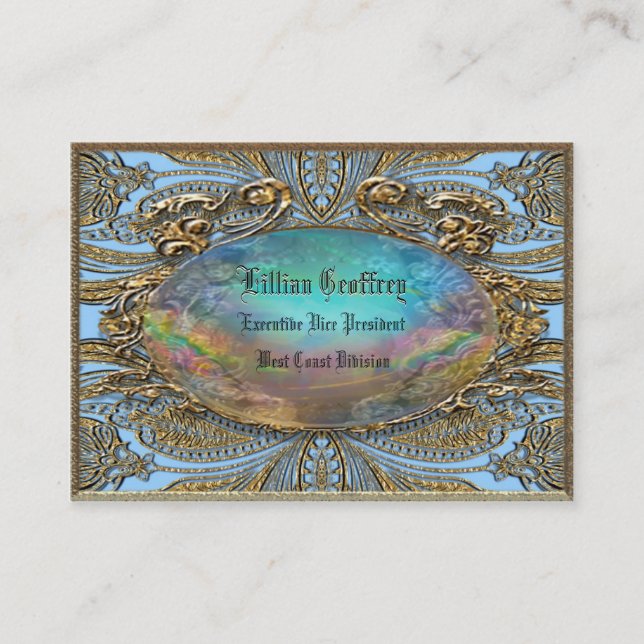 Chanvire elegante einzigartige Visitenkarte (Vorderseite)