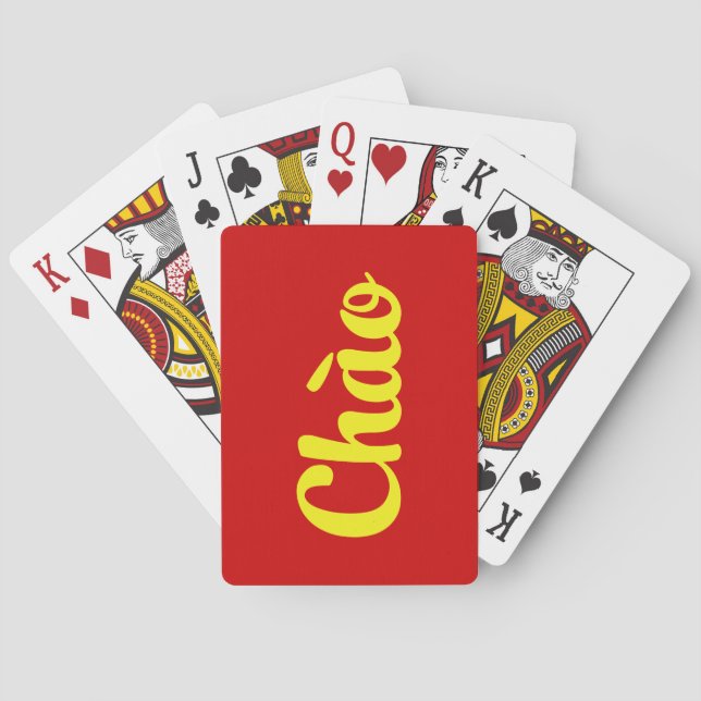 Chào / Hello ~ Vietnam / Vietnamese / Tiet ng Vivi Spielkarten (Rückseite)