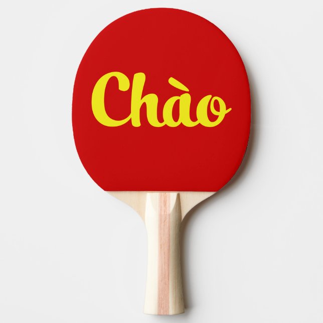 Chào / Hello ~ Vietnam / Vietnamese / Tiet ng Vivi Tischtennis Schläger (Vorderseite)
