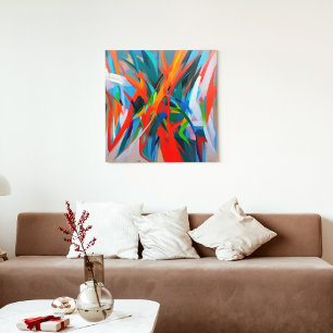 Chaos abstract wall art poster