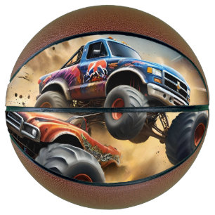 Chaos auf Rädern: Monster Truck Smash Derby Basketball