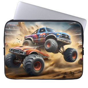 Chaos auf Rädern: Monster Truck Smash Derby Laptopschutzhülle