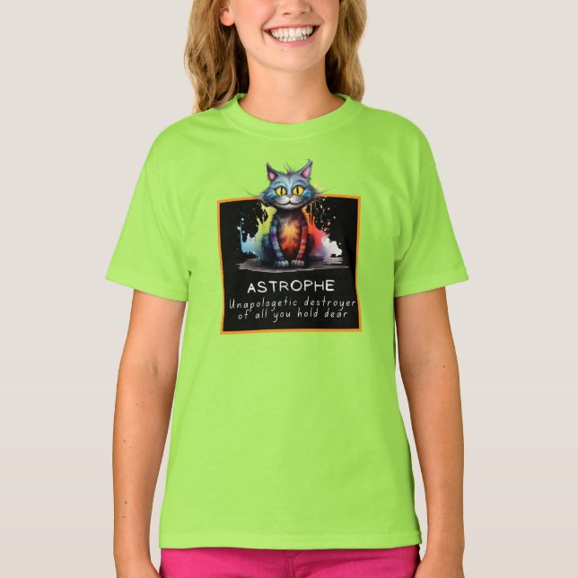 Chaos Cat Tee – Astrophe: Rücksichtsloser Zerstöre (Vorderseite)