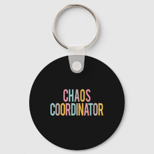 Chaos Coordinator Colorful Apprecive Day Back T Schlüsselanhänger