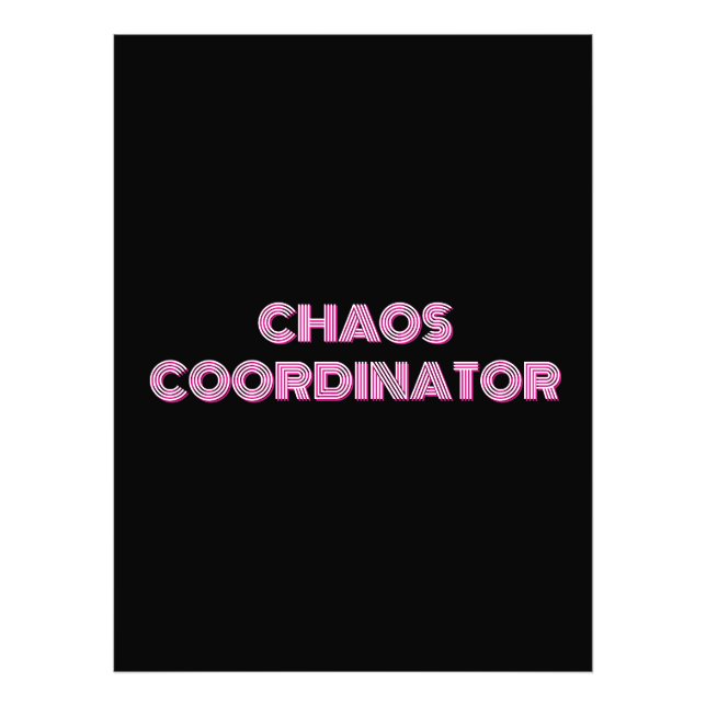 CHAOS COORDINATOR FOTODRUCK (Vorne)
