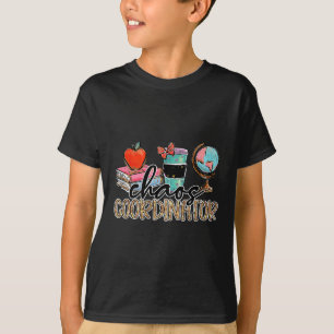 Chaos Coordinator Lehrer Spaß Lehrer Spaß Leopar T-Shirt