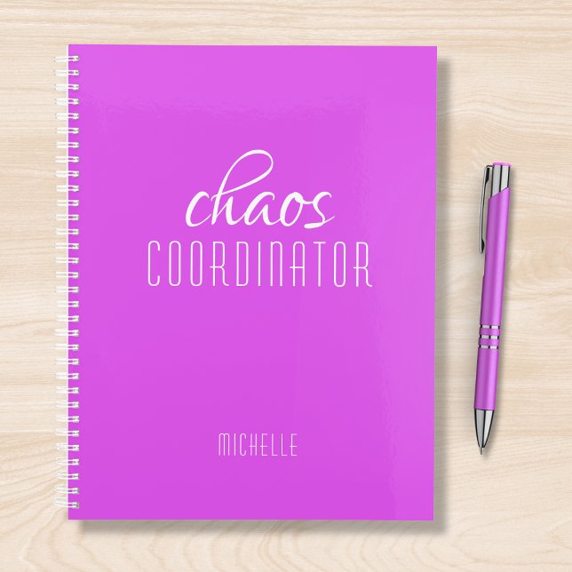 Chaos Coordinator Purple Personalized Name Planer (Von Creator hochgeladen)