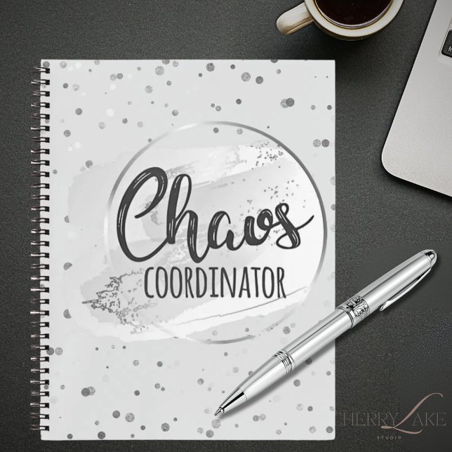Chaos Coordinator Silver Notebook Planner Notizbuch (Von Creator hochgeladen)