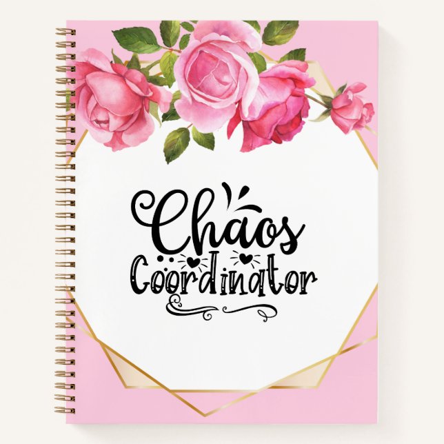 Chaos Coordinator Spiral Notebook Notizbuch (Vorderseite)