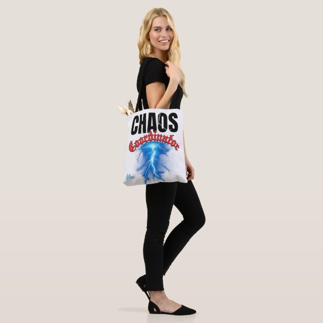 Chaos Coordinator Tote Bag | Funny Mama & Teacher Tasche (Am Model)